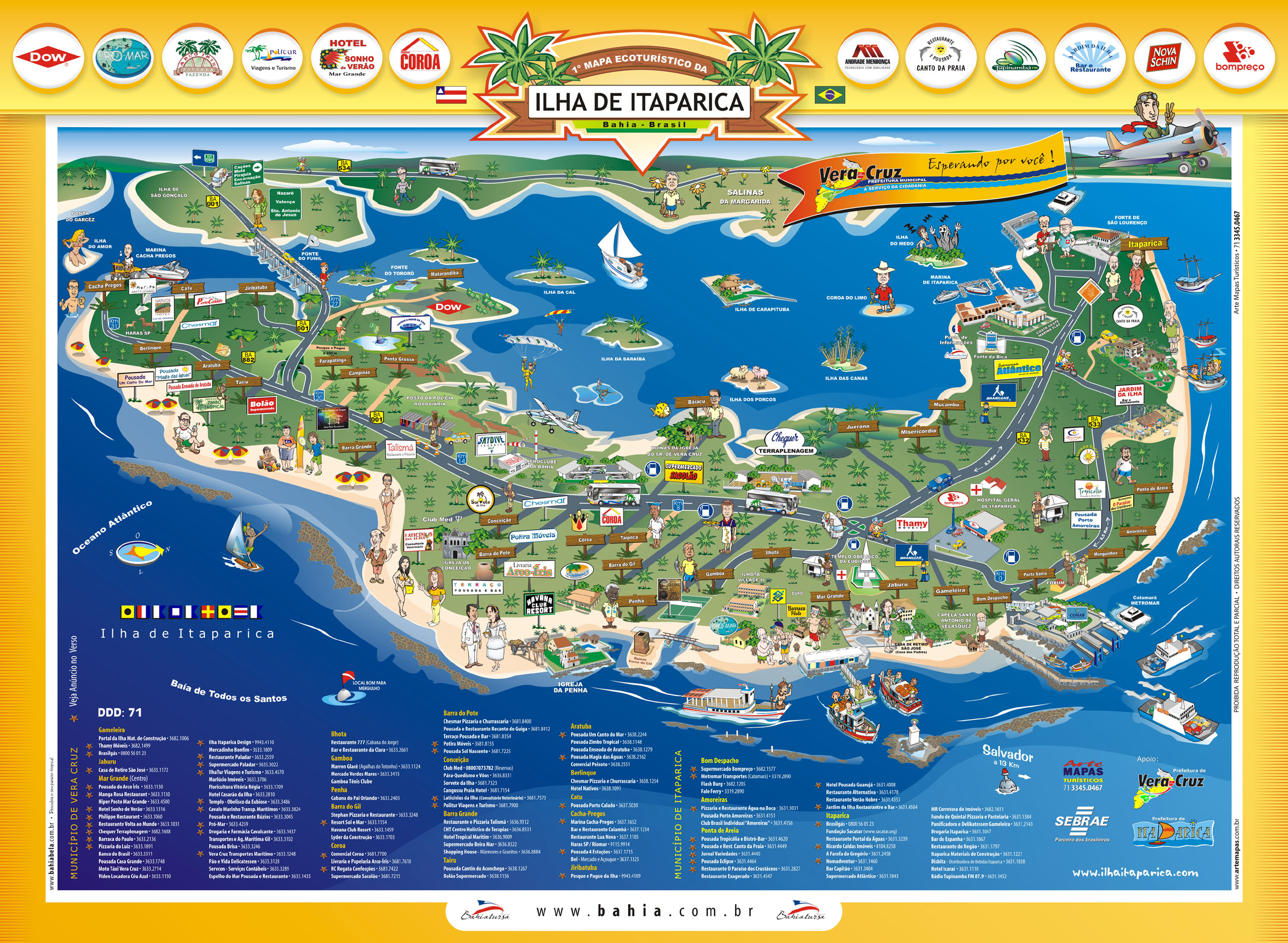 Mapa Ilha Itaparica
